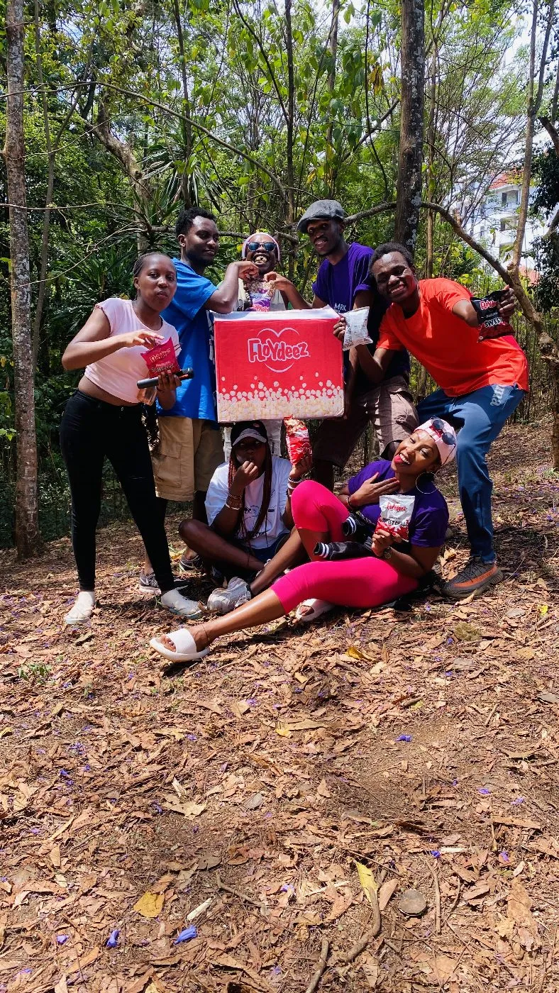 The MRX group relaxing together among the trees