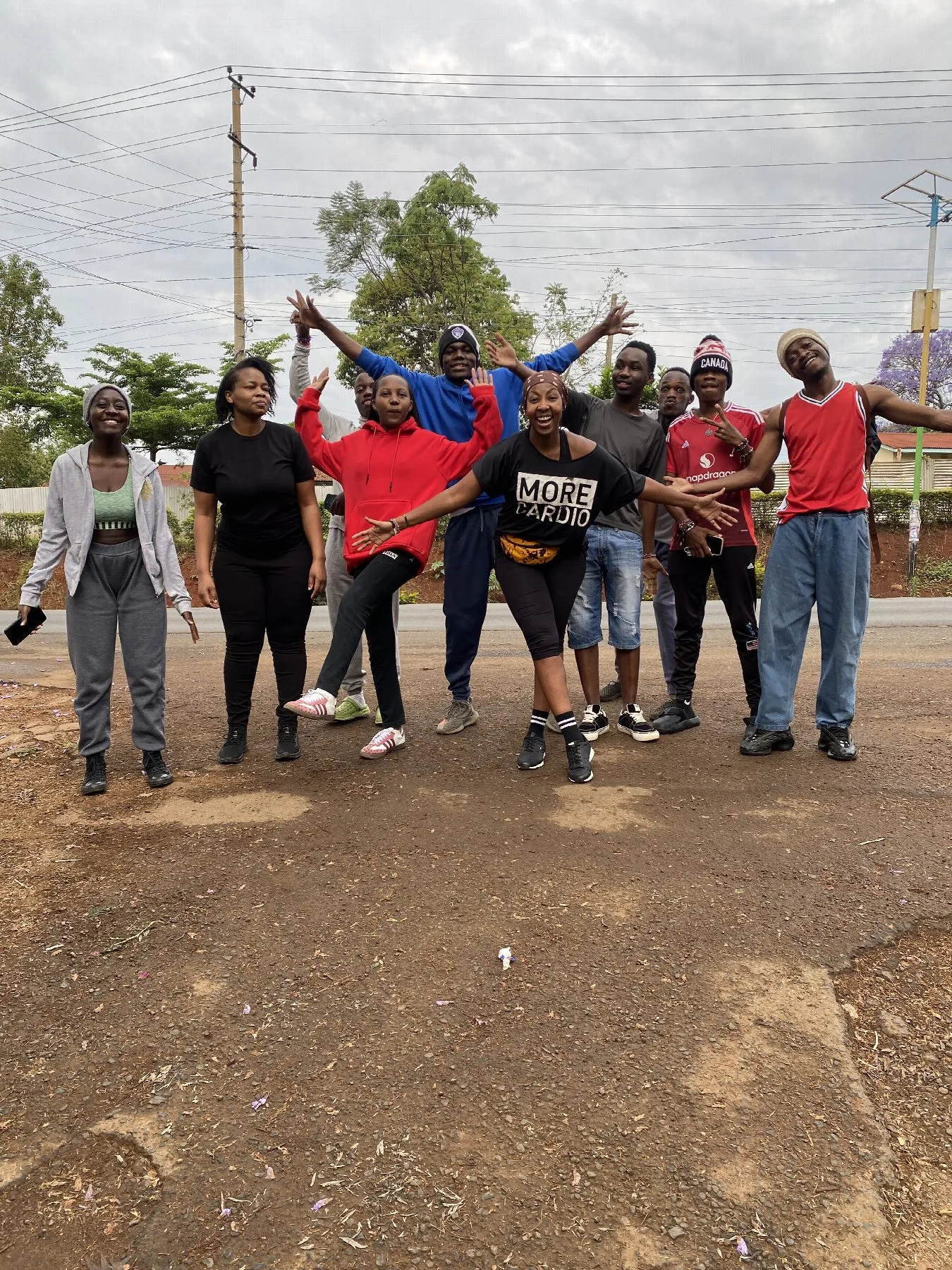 The MRX community sharing a lively moment outdoors