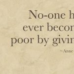 The POWER Of Giving.
