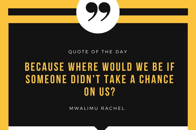Take A Chance On Somebody!
